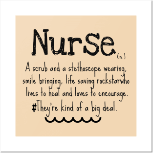 Nurse Definition, Nursing Gift, Nurse Life, Nurse Hero Posters and Art